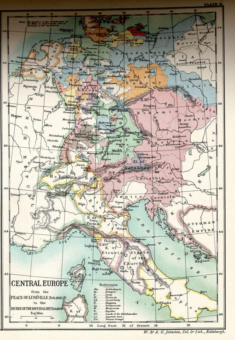 Moment image for Treaty of Lunéville ended the conflict between France and the Holy Roman Empire, solidifying French dominance in Europe.