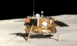 First lunar rover traversing the far side of the Moon