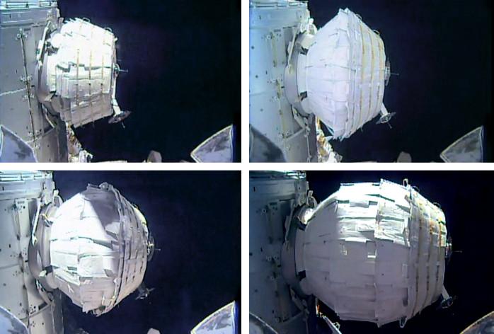 Moment image for BEAM attached to the ISS