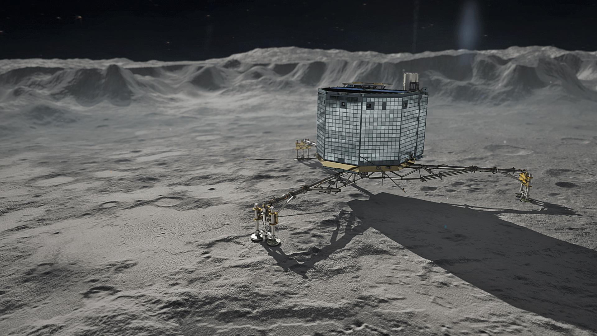 Moment image for First soft landing on a comet
