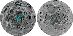 First discovery of lunar water in ice form
