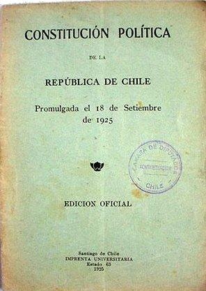 Moment image for 	The Chilean Constitution of 1925 is adopted, reforming the political system and introducing a graduated income tax