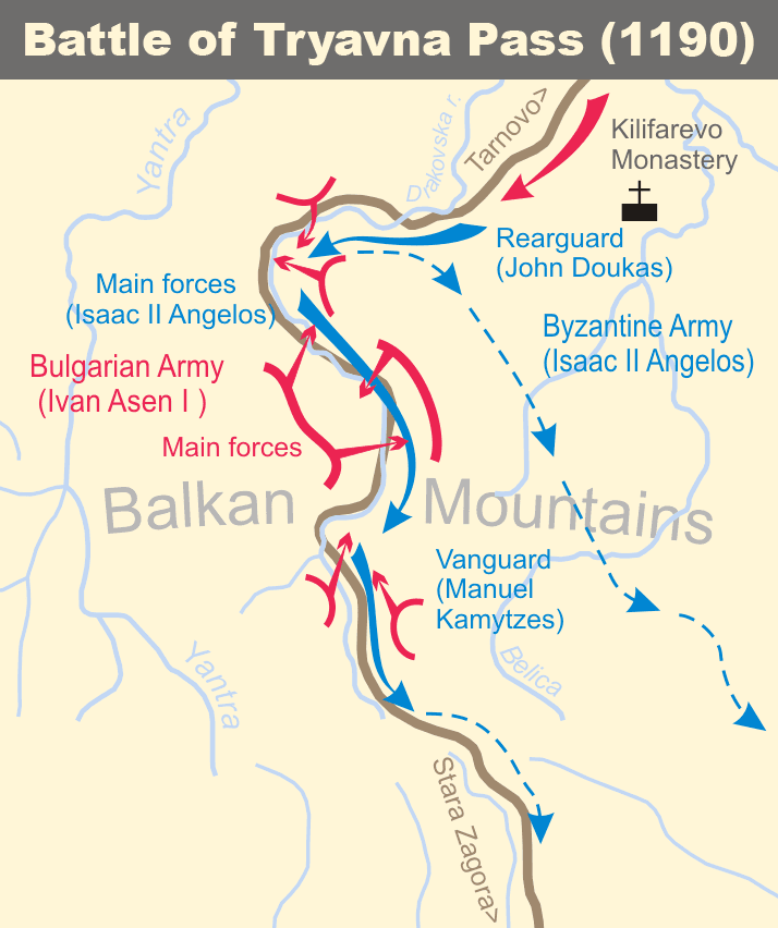 Moment image for Conflict between Byzantine and Bulgarian forces near modern Tryavna.