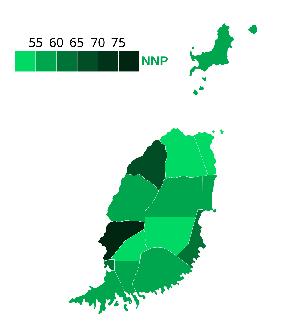 Moment image for NNP sweeps election in Grenada, Keith Mitchell returns as Prime Minister; major political shift.