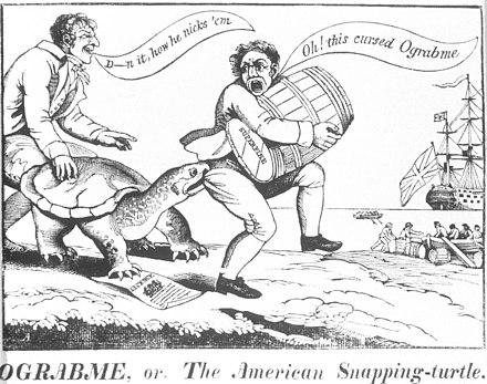Moment image for Embargo Act imposed on Britain and France by US Congress, restricting trade activities.