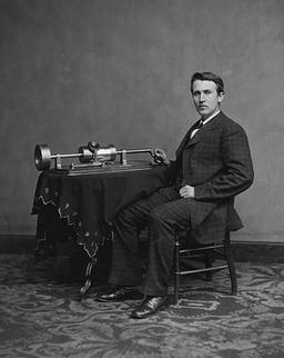 Thomas Edison's phonograph marked the start of recorded sound's era.