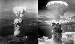 Atomic bombs on Hiroshima and Nagasaki ended WWII.