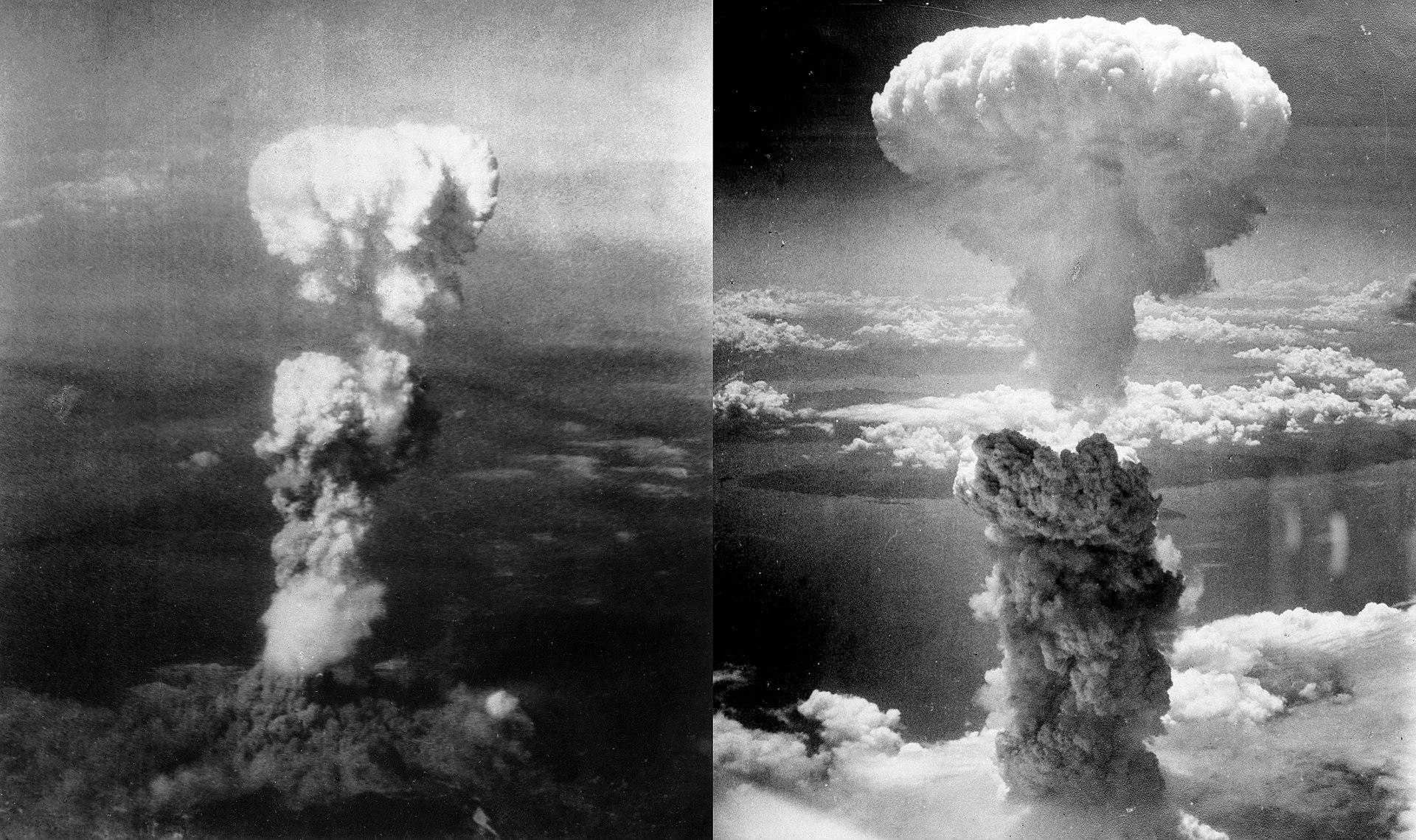 Moment image for Atomic bombs on Hiroshima and Nagasaki ended WWII.