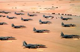 Gulf War starts with military operation Desert Shield to defend against Iraqi invasion.
