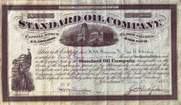 Standard Oil's establishment by John D. Rockefeller and partners 