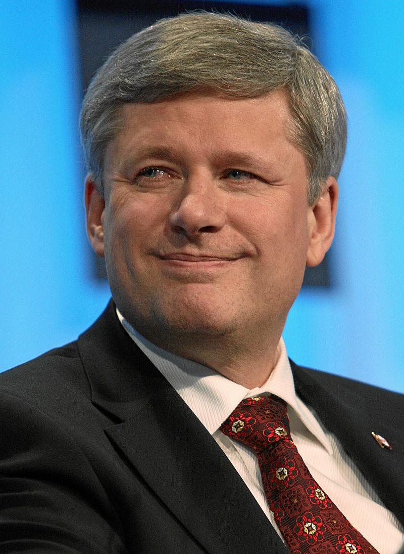 Moment image for Stephen Harper becomes the Prime Minister of Canada.