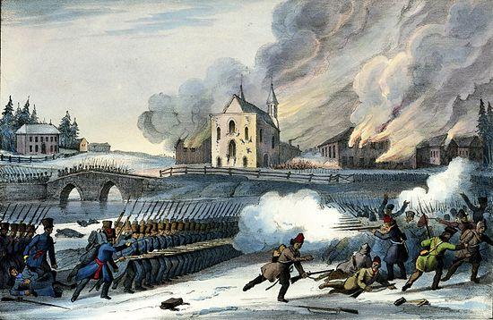 Moment image for Lower Canada's {Quebec} uprisings against British colonial control leading to rebellion and conflict.