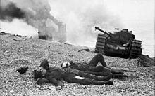 Moment image for Dieppe Raid: Canadian forces face heavy losses during failed French coastal mission.