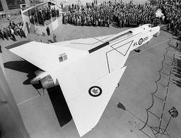 Avro Arrow aircraft takes maiden flight.