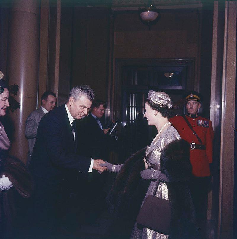 Moment image for John Diefenbaker's re-election as Prime Minister.