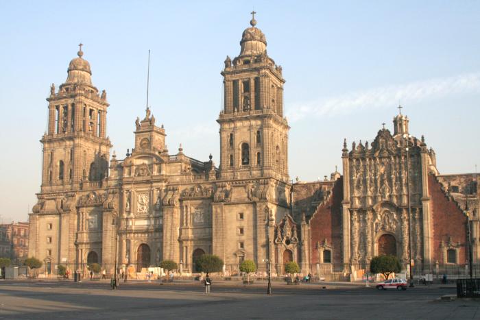 Moment image for Completion of iconic historical cathedral in Mexico City symbolizes architectural masterpiece and cultural heritage.