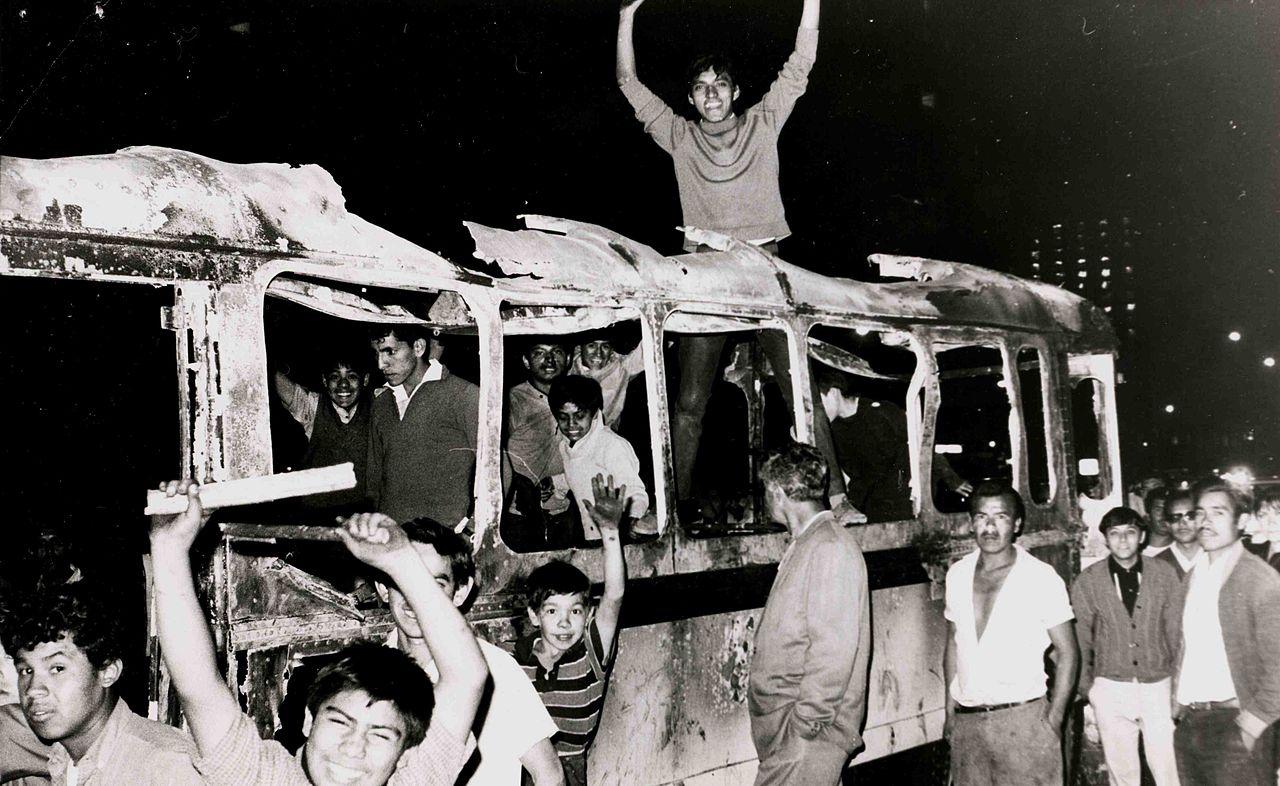 Moment image for Political repression during Tlatelolco Massacre near Olympics leads to student protest deaths.