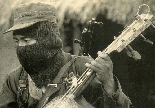 Moment image for Zapatista Uprising to demand Indigenous rights and greater democracy in Chiapas.