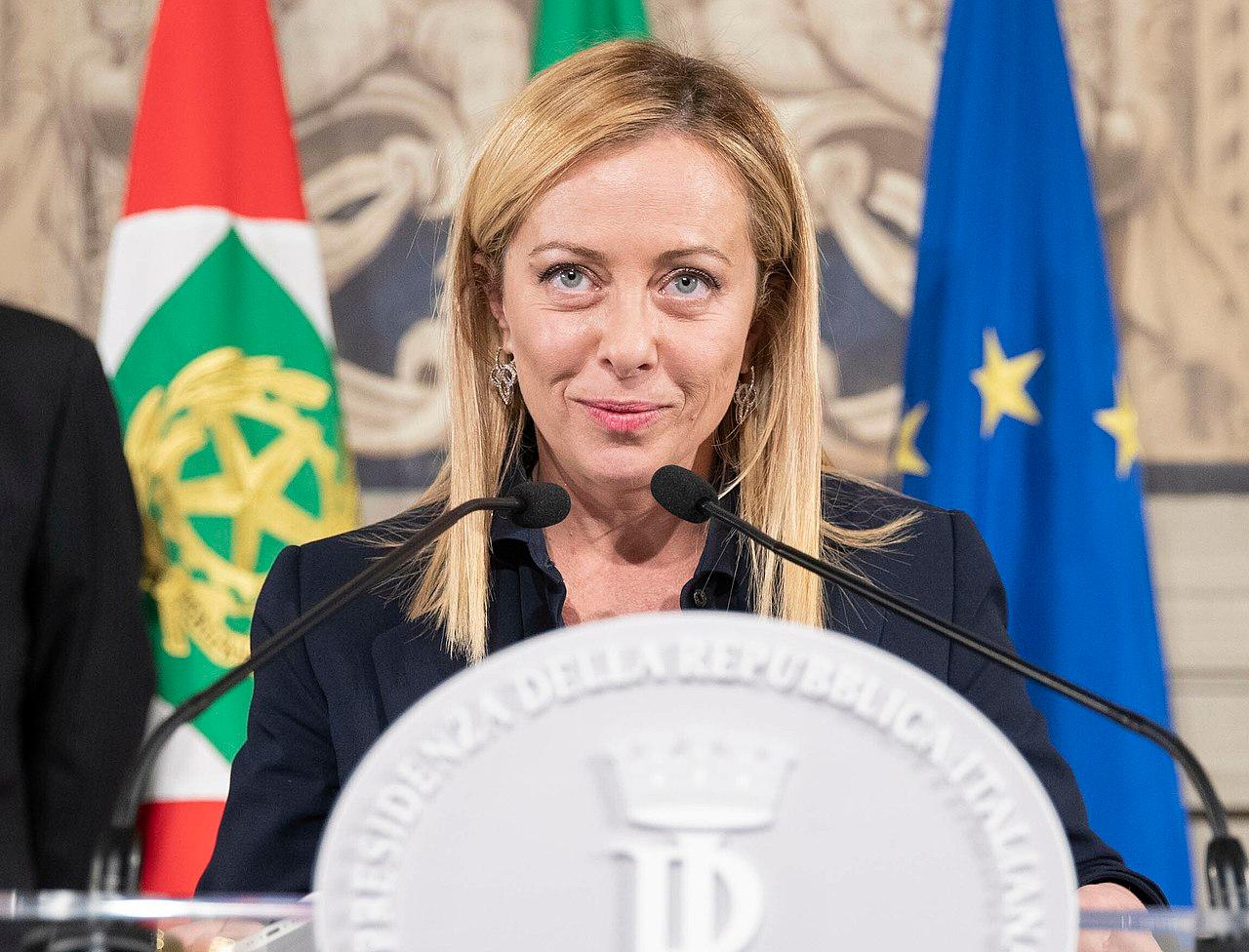 Moment image for Giorgia Meloni appointed as Italy's Prime Minister, becoming the first woman to hold the position 