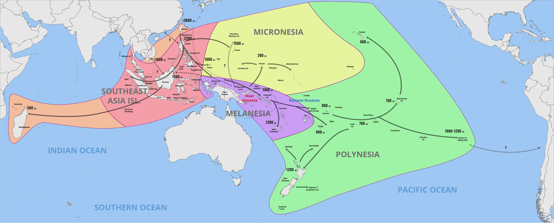 Moment image for Austronesian people settling in the islands