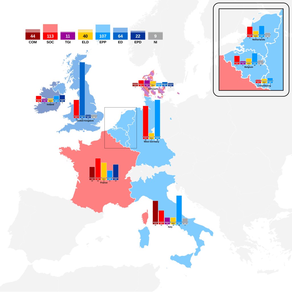 Moment image for Historic first direct elections to the European Parliament