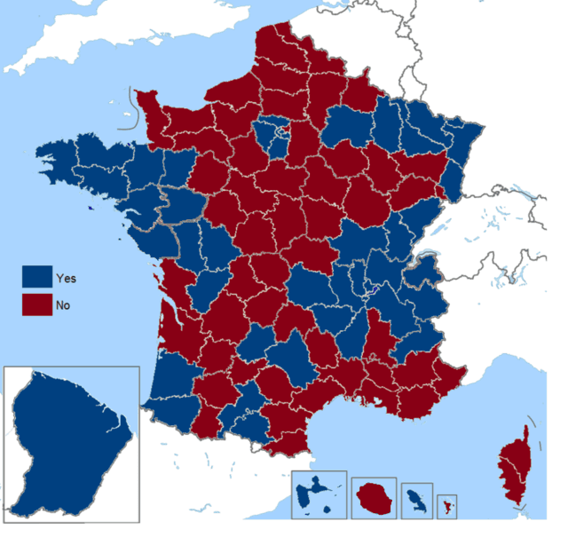Moment image for French and Dutch rejection of the Constitution