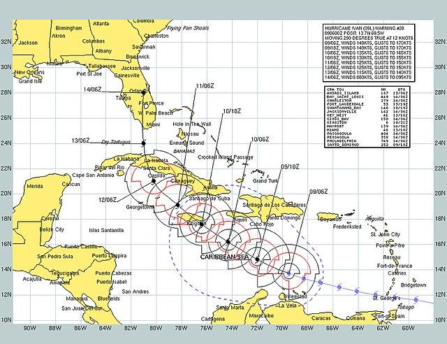 Moment image for Impact of Hurricane Ivan in Jamaica: significant damage incurred.