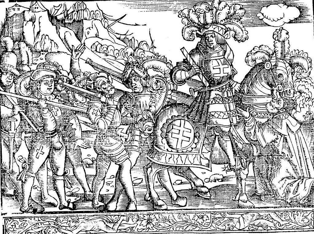 Moment image for Battle of Nancy: Swiss troops defeat Charles the Bold, causing his death