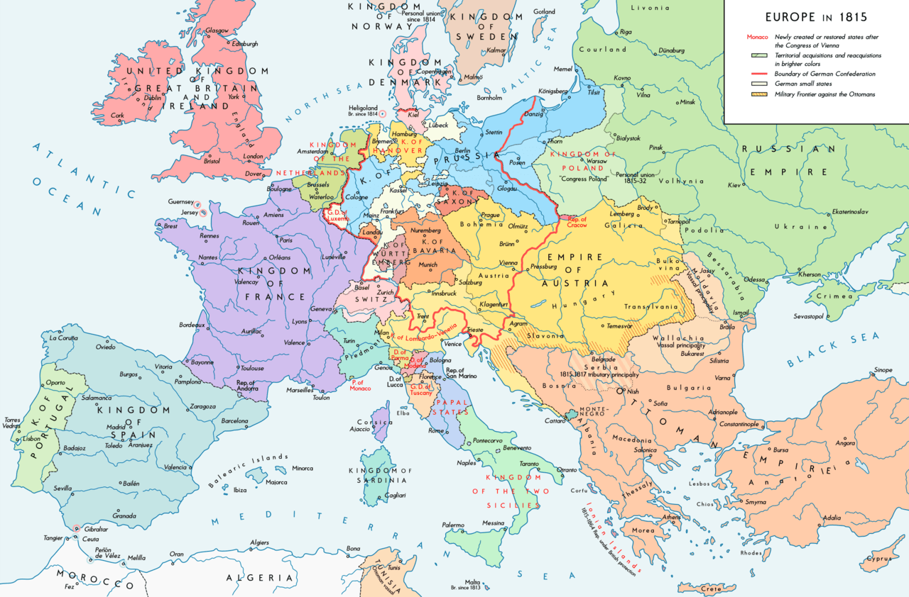 Moment image for Congress of Vienna establishes Swiss Neutrality and Redesigns Borders