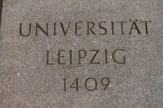 Moment image for Establishment of the University of Leipzig, a renowned ancient institution of higher learning.