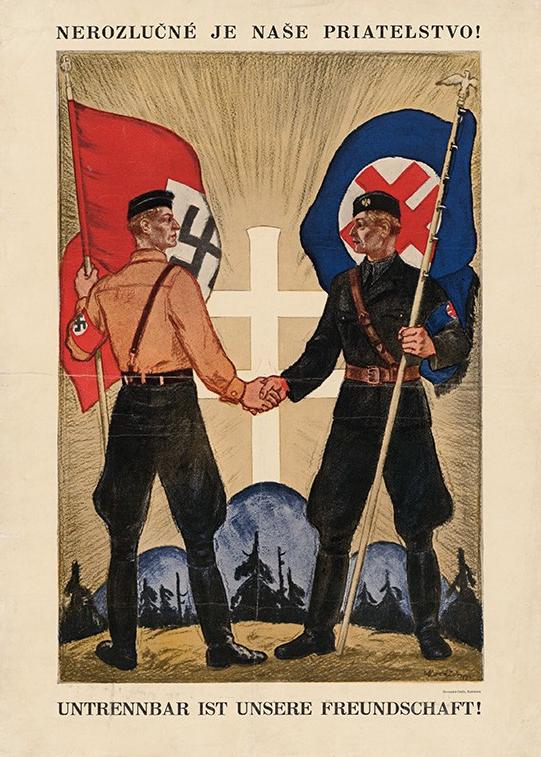 Moment image for Slovakia declares independence under German pressure, forming Slovak Republic.
