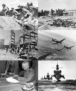 Global conflict ignites World War II, bringing widespread repercussions and devastation.