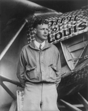 Moment image for Charles Lindbergh's groundbreaking solo flight from New York to Paris in record time.