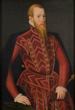 King Erik XIV imprisoned for mental illness, dethroned by brother for inadequate governance.