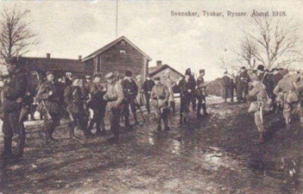 Moment image for German occupation of Åland during WWII infringes Swedish neutrality, a significant historical event.