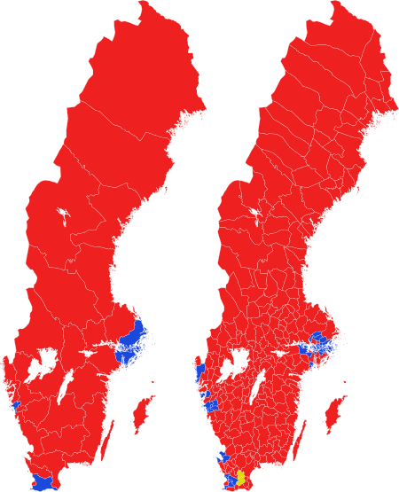 Moment image for Löfven becomes Prime Minister after winning national elections.