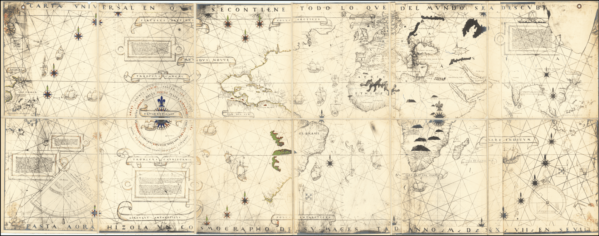Moment image for First mention of Mauritius on a map by Diogo Ribeiro in the 16th century.