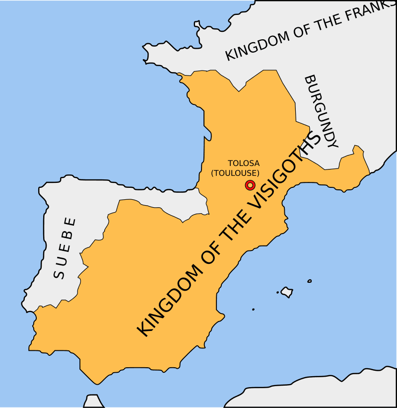 Moment image for Visigoths conquer Lisbon, making it a significant city in the region's history.