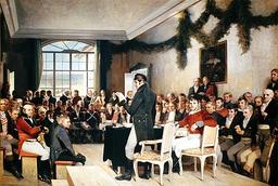Eidsvoll signing: Norway's independence from Denmark and constitutional monarchy formation.