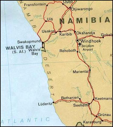 Moment image for Transfer of Walvis Bay to Namibia
