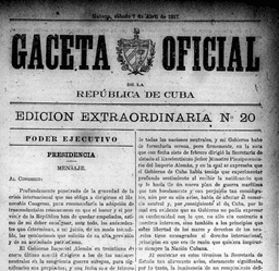 Cuba during World War I