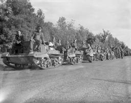 British forces take over French defenses