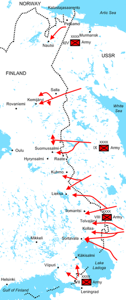Soviet Army Assaults Taipale in Finland