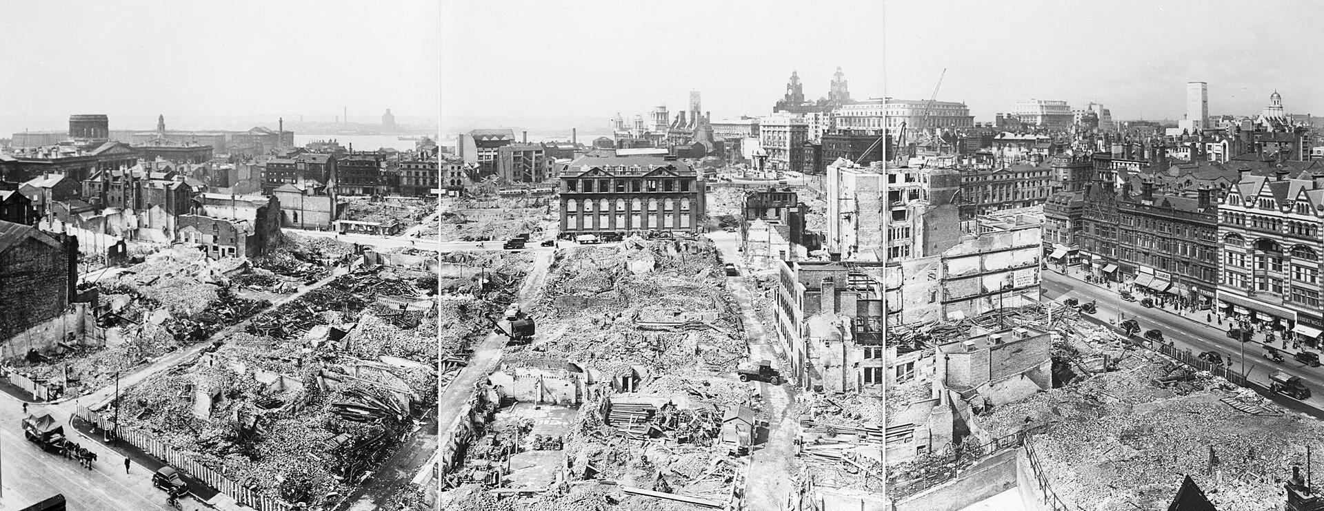 Moment image for Liverpool bombed for 200th time
