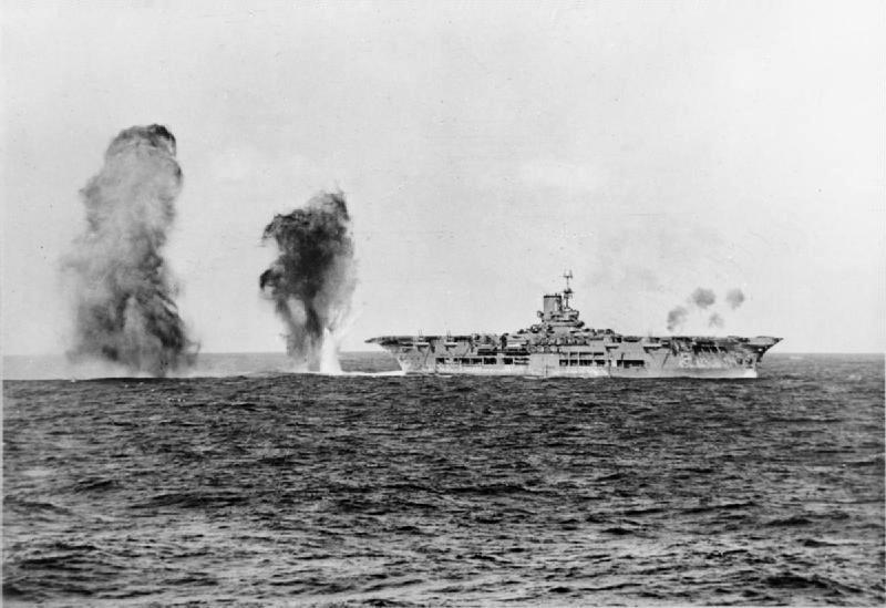 Moment image for HMS Ark Royal Torpedoed by U-81