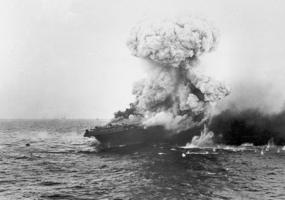 Moment image for Battle of the Coral Sea concludes