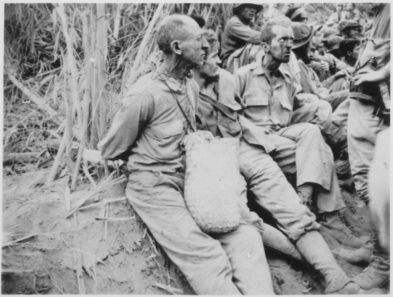 Moment image for Japanese assault on Bataan begins