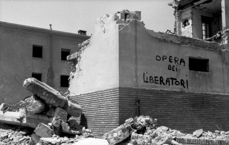 Moment image for The bombing of Rome by Allied forces