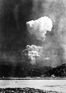 First atomic bomb on Hiroshima