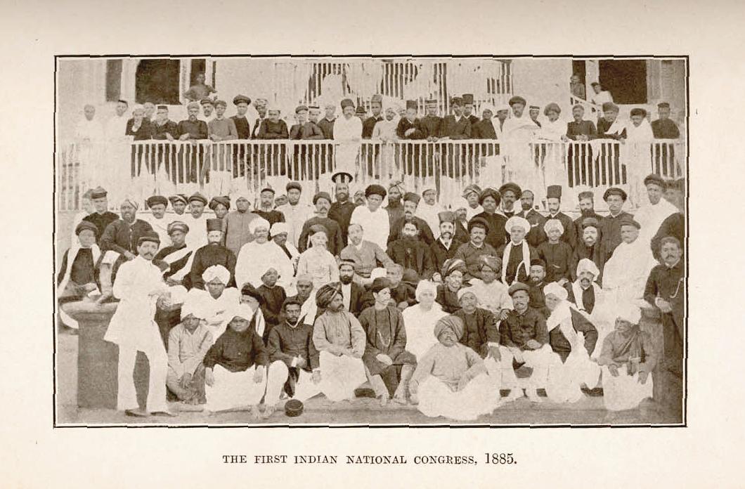 Moment image for Formation of the Indian National Congress for Indian governance participation in Calcutta.
